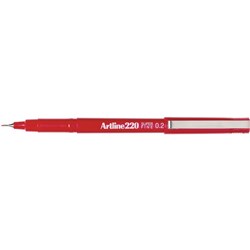 ARTLINE 220 SUPER FINE WRITING PENS Red