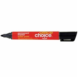 OFFICE CHOICE PERMANENT MARKER Bullet Point Black