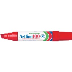 ARTLINE 100 PERMANENT MARKERS Red