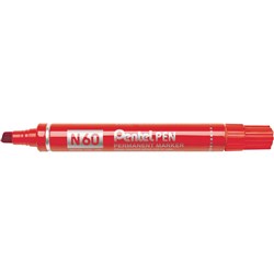 PENTEL N60 PERMANENT MARKERS Red