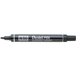 PENTEL N50 PERMANENT MARKERS Black