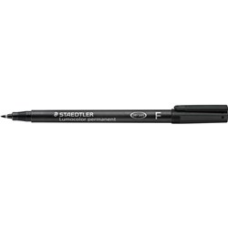 STAEDTLER 318 LUMOCOLOR OHP PENS PERMANENT FINE 0.6mm Black