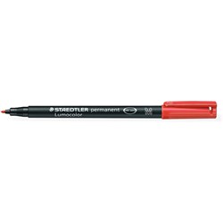 STAEDTLER 317 LUMOCOLOR PENS Perm Med 1.0mm Red