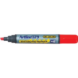 ARTLINE 579 DRYSAFE WHITEBOARD MARKER RED CHISEL TIP