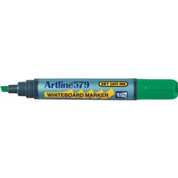 ARTLINE 579 DRYSAFE WHITEBOARD MARKER GREEN CHISEL TIP