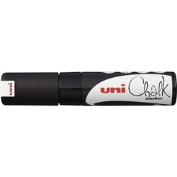 UNI LIQUID CHALK MARKER 8.0mm Chisel Tip Black