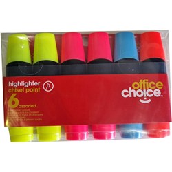 OFFICE CHOICE HIGHLIGHTER Wallet 6 Asstd