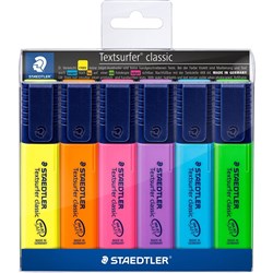 STAEDTLER CLASSIC HIGHLIGHTER Textsurfer Assorted Wallet 6