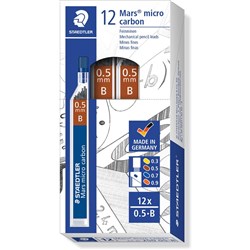 STAEDTLER MARS MICROGRAPH LEAD B 0.5mm Tube12 PK12