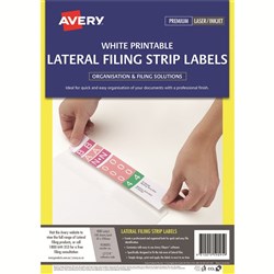 AVERY LATERAL FILING LABELS L7174 PK400 4UP