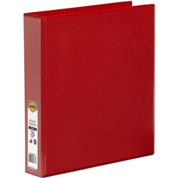 INSERT BINDER A4 4D RING 38MM  RED