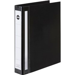 DELUXE PVC BINDERS A4 4 'D' 38mm Black