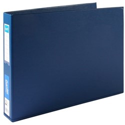 BANTEX PVC BINDERS A3 3D Ring 38mm Landscape Blue