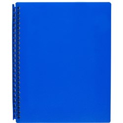 A4 DISPLAY BOOK 20P BLUE REFILLABLE