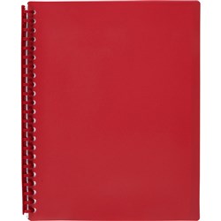 A4 DISPLAY BOOKS 20PG RED REFILLABLE