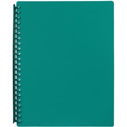 A4 DISPLAY BOOKS 20PG GREEN REFILLABLE