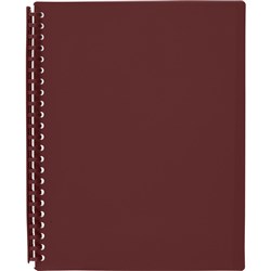 A4 MAROON REFILLABLE DISPLAY BOOK