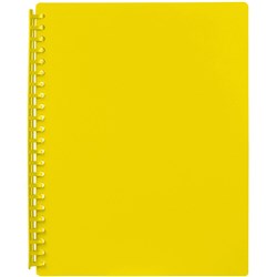 A4 DISPLAY BOOKS 20PG YELLOW REFILLABLE