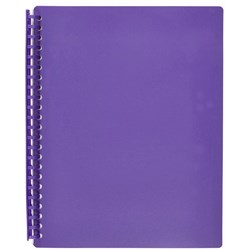 A4 DISPLAY BOOKS 20PG PURPLE REFILLABLE