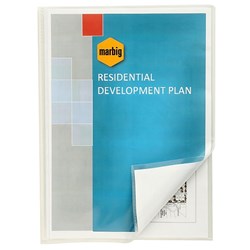 MARBIG A4 INSERT COVER FLIC FILE 20 POCKET
