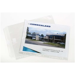 CUMBERLAND HEAVY DUTY SHEET PROTECTORS A4 With Flap PK10