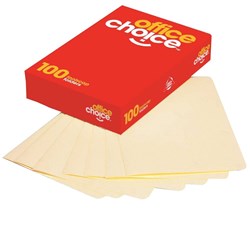 OFFICE CHOICE MANILLA FOLDER F/Cap Buff