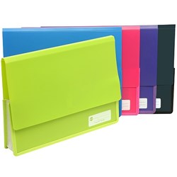 MARBIG POLYPICK DOCUMENT WLT A4 Heavy Duty Wallet Purple