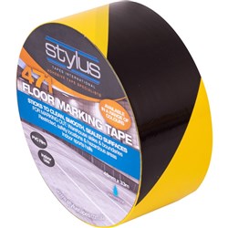 STYLUS 471 FLOOR MARKING TAPE Hazard Yellow/Black 48mmx33m ROLL