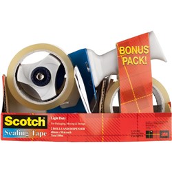 SCOTCH PACKING TAPE DISPENSER WITH 2 FREE ROLLS BPS-1