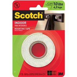 SCOTCH 114 HEAVY DUTY FOAM TAPE 25.4mm x 1.27mtrs