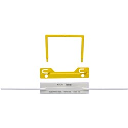 ADHESIVE TUBECLIP YELLOW PK100