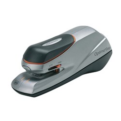 REXEL OPTIMA GRIP STAPLER Elect 20Sht Cap Orange/Silver