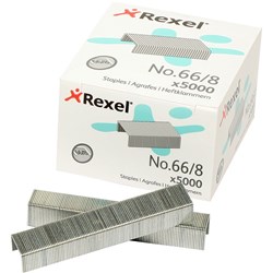 REXEL STAPLES No.66 8mm Giant 45sht 5000