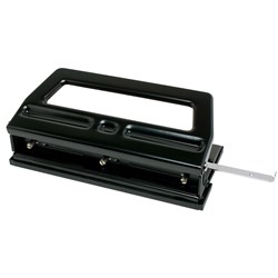 REXEL 3 HOLE ADJUSTABLE PUNCH BLACK R2000