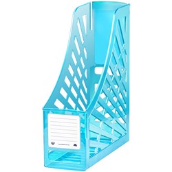 ITALPLAST MAGAZINE HOLDER Translucent Blue