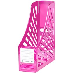 ITALPLAST MAGAZINE HOLDER Translucent Pink