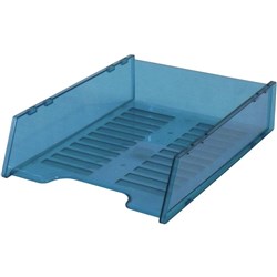 ITALPLAST DOCUMENT TRAY Multifit -Translucent Blue