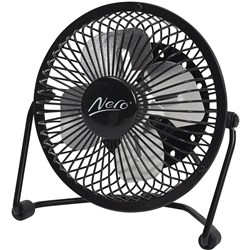 NERO USB DESK FAN Black (15Wx10Lx15H)