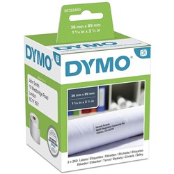 DYMO LABELWRITER LABELS LARGE ADDRESS 89X36MM BX520 S0722400