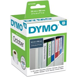 DYMO LABELWRITER THERMAL LEVER ARCH LABELS 59 X 190MM