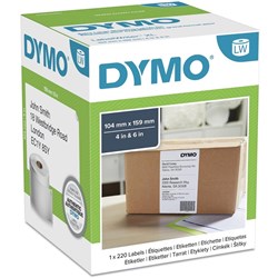 DYMO LW SHIPPING LABEL Suits 4XL 105X159mm 220/Roll