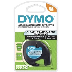 TAPE LETRA PLAST 12MMx4M CLEAR (16952)
