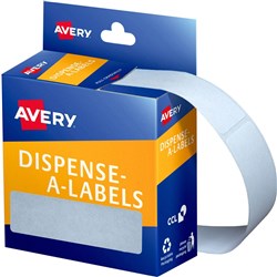 AVERY DISPENSER LABELS Rectangles DMR1964W 19x64mm White B280