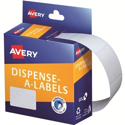 AVERY DISPENSER LABELS Rectangles DMR2432W 24x32mm White B420