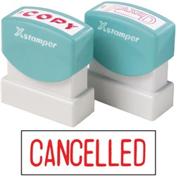 XSTAMPER - 1 COLOUR - TITLES A-C 1119 Cancelled Red