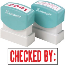 XSTAMPER - 1 COLOUR - TITLES A-C 1048 Checked By Red