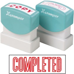 XSTAMPER - 1 COLOUR - TITLES A-C 1026 Completed Red