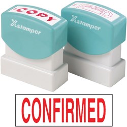 XSTAMPER - 1 COLOUR - TITLES A-C 1543 Confirmed Red