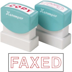 XSTAMPER - 1 COLOUR - TITLES D-F 1346 Faxed Red