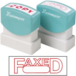 XSTAMPER - 1 COLOUR - TITLES D-F 1350 Faxed/Date Red